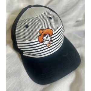 Oklahoma State University Cowboys Black SnapBack Hat mid fit